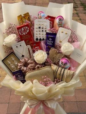 Elegant Gift & Jewelry Bouquet